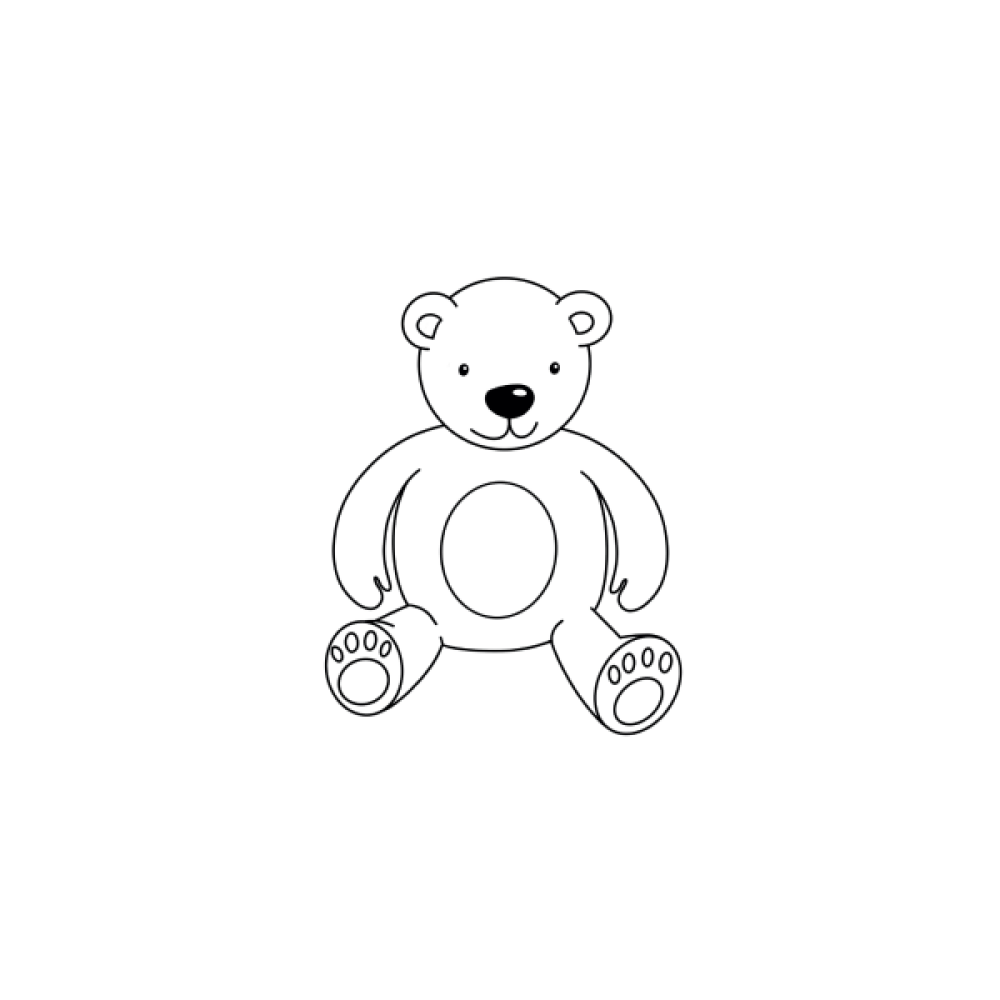 Omalovánky pro děti - Medvídek