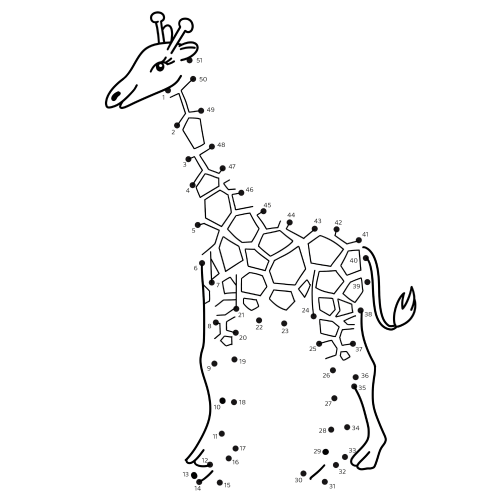 Spojovačky pro děti - Žirafa